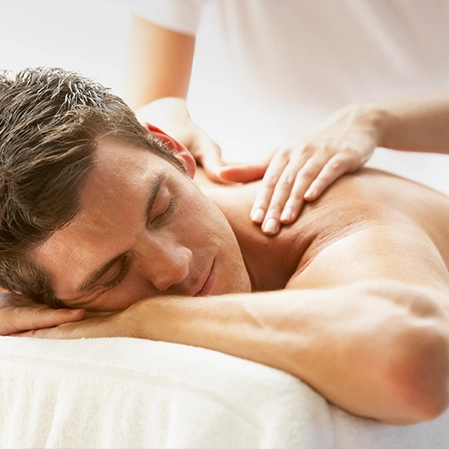 Chiropractic Puyallup WA Man Receiving Massage