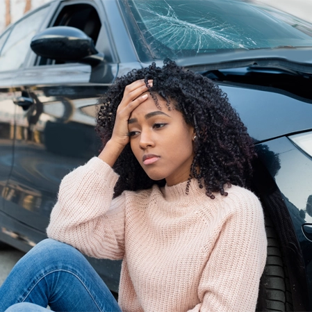 Chiropractic Puyallup WA Woman In Car Accident